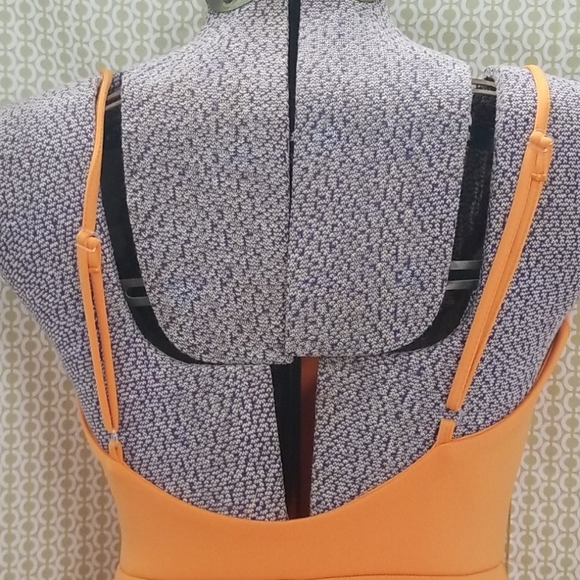 Asos Orange Ruffled Spaghetti strapped Dress - Picture 3 of 9